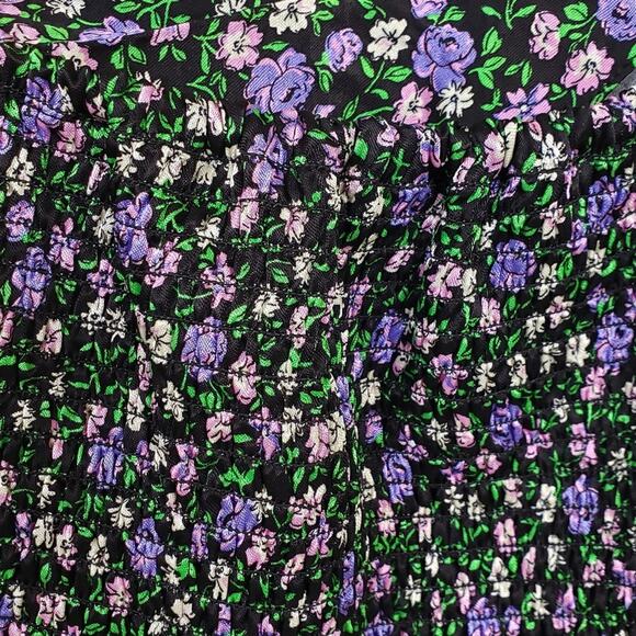 TOPSHOP Floral Print Puff Sleeve Crop Top NEW - Picture 8 of 10